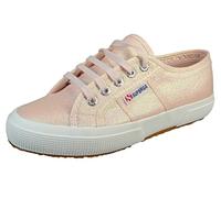 Superga - Leichte Leinenschuhe - 2750 Lamew White Pinkish Iridescent für Damen - Größe 39 - Rosa Rosa 39