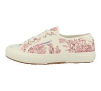 Superga Damen Sneaker Low 2750 Toile De Jouy Rot/Weiss 39