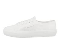 Superga Damen Low Sneaker 2750 Flower Sangallo Low Top S5137JW Weiß, Groesse:36 EU