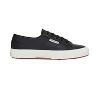 Superga - Herren/Damen Unisex Sneaker 2750, Nappaleder (42 EU) (Schwarz/Avorio)