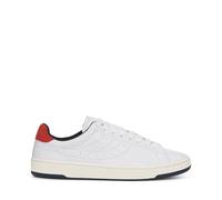 Superga - Herren/Damen Unisex Sneaker 4833 Lendl, Leder (43,5 EU) (Weiß/Marineblau/Rot)