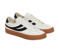 Superga - Herren/Damen Unisex Sneaker 4834 Club S Swallow, Kontrast Detail, Veganes Leder (37 EU) (Weiß/Schwarz/Gummi Rosa)