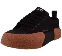 Superga Schnürschuhe für Damen, Schwarz, Textil, Black Gum, 39 EU, Black Gum, 39 EU