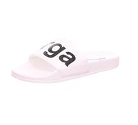Superga Slides PVC, Unisex-Erwachsene Slipper, Weiß (White-Black), 45 EU (10.5 UK)