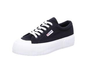 Superga Stripe Platform für Damen, schwarz, Größe 37 EU