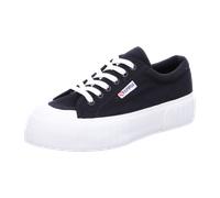 Superga Stripe Platform für Damen, schwarz, Größe 41 EU