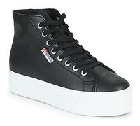 Superga Turnschuhe 2730 HI TOP NAPPA in Schwarz 40