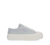 Superga - Unisex 2631 Stripe Platform Shoes, Color Grey Lilla/Favorio, Size: 6.5 M US Mens/8 M US Womens