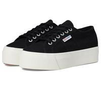Superga Unisex-Erwachsene 2790 Plateau-Sneaker, Schwarz/F Avorio, 6.5 Women/6.5 Men