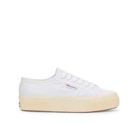 Superga Unisex-Erwachsene 2740 Plateau-Leinen, White-f/Off-White, 5 Women/3.5 Men