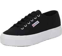 Superga Unisex-Erwachsene 2740 Plateau-Sneaker, Schwarz/Full Avorio, 8.5 Women/7 Men