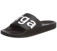 Superga Unisex-Erwachsene Slides PVC Slipper, Weiß (Black-White), 37 EU