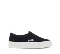 Superga Women's 2740 Platform Slip on Sneaker, Schwarz, 39.5 EU