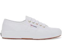 Superga - Womens 2750 Cotu Canvas Sneakers, Color White/Pale Gold, Size: 10.5 M US Mens
