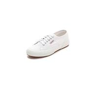 Superga - Womens 2750 Cotu Canvas Sneakers, Color White/Pale Gold, Size: 10 M US Mens/11.5 M US Womens