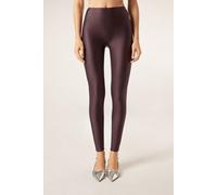 Superglänzende Leggings Violett L