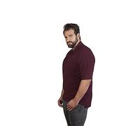 Superior Poloshirt Plus Size Herren, Burgund, 5XL