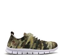 Superleichter, veganer Sneaker "thies ® PET Camo" aus recycelten Flaschen, flexibel und bequem Camo Green (grün) 40