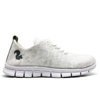 Superleichter, veganer Sneaker "thies ® PET" Men aus recycelten Flaschen, flexibel und bequem snow (weiss) 44