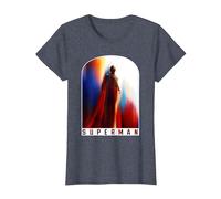Superman (2025 Movie) Look Up Poster T-Shirt, Damen, Blau Meliert, L