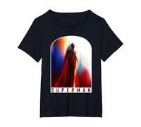 Superman (2025 Movie) Look Up Poster T-Shirt, Damen Große Größen, Schwarz, 4X