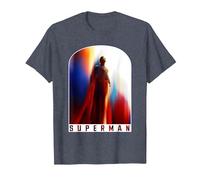 Superman (2025 Movie) Look Up Poster T-Shirt, Herren, Blau Meliert, 4XL