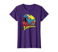 Superman Big Blue T-Shirt, Damen, Violett, M