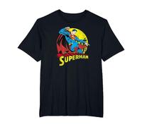 Superman Big Blue T-Shirt, Herren Große Größen, Schwarz, 5X Tall