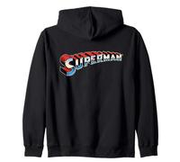 Superman Chrome Logo Kapuzenjacke