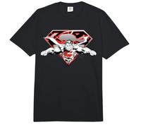 Superman Flying Broken Shield Comfort Colors Adult Heavyweight T-Shirt