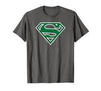 Superman Green & White Classic Shield T-Shirt