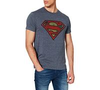 Superman Herren T-Shirt T-Shirt, blau, L