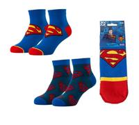 Superman Knöchelsocken für den Alltag und Sport - weiche und atmungsaktive Knöchelsocken für Sneaker und Freizeitschuhe