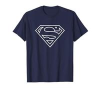 Superman Navy & White Shield T Shirt T-Shirt