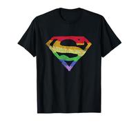 Superman Rough Rainbow Pride Logo T-Shirt