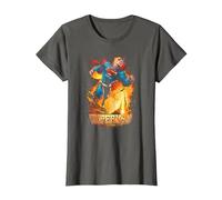 Superman Space Case T-Shirt, Damen, Anthrazit, XXL