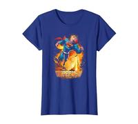 Superman Space Case T-Shirt, Damen, Königsblau, XL