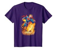 Superman Space Case T-Shirt, Kinder, Violett, 92