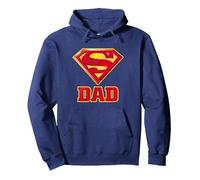 Superman Super Dad Superpapa Pullover Hoodie, Unisex für Erwachsene, Marineblau, XL