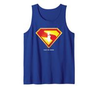 Superman Tank Top (Blau, S) - Unisex - Herren & Damen - Superman-Fans - Officially Licensed