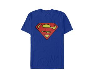 Superman - Washed Shield Blue - T-Shirt - Blau - XL - 100% Baumwolle Blau XL