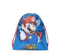 SUPERMARIO - Rucksack für Mädchen und Kinder mit Kordelzug und Anti-Schlag-System, geeignet als Sporttasche und Kindergarten - Rucksack für Mädchen, nützlich als Schulrucksack und Free-Time, 35 x 42