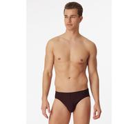 Schiesser Slip mit Streifenmuster Modell 'Supermini' in Dunkelrot, Größe S