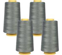 Superpunch Nähgarn, Polyester, 3000 m, SuperSew, Quilten, Overlockgarn (4 Stück, Schiefergrau 3050)