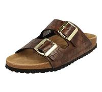Supersoft Damen Zweiriemer Pantolette braun 274-542-30 (eu_Footwear_Size_System, Adult, Women, Numeric, medium, Numeric_38)