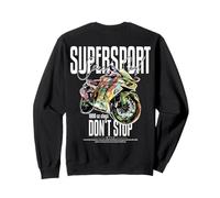 Supersport Bike Rennmotorrad Rennsport backprint Motorrad Sweatshirt