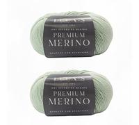 Superwash Baby Merino Garn, 4-fädig, 100 % reine, extra feine Merinowolle, Häkelwolle, 50 g Knäuel, 2 Stück