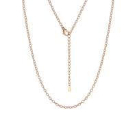 Suplight Rosegold Kette Ohne Anhänger 68cm Edelstahlkette Dünne Halskette 2mm Gliederkette schlichte Choker Kette Frauen Panzerkette Collier Modeschmuck Geschenk für Muttertag