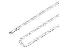 Suplight Silberkette Herren 925 Silber 56cm lang Panzerkete Damen Figaro Kette 3mm Breit Gliederkette Choker Unisex Modeschmuck Kette Hip Hop Halskette