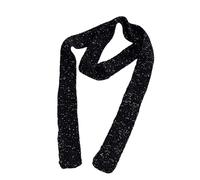 Supoion Funkelnder Pailletten-Schal für weibliche Mädchen, 2000er Jahre, langer Halstuch, Frühling, Herbst, schmal, gestrickt, dünn, japanischer Halswickel